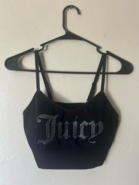 Juicy Couture L Bralette Y2K Classic True Vintage Sparkly Glam Festival Party